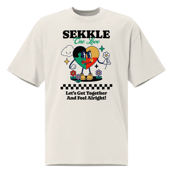 Sekkle One Love Oversized Faded T-Shirt